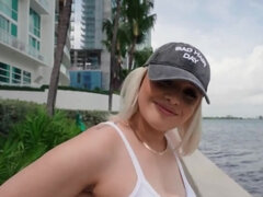 Adorable, Rubia, Mamada, Pov