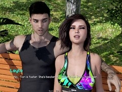 3 dimensionaal, Enthousiasteling, Kont naar mond, Grote kont, Bruinharig, Spel