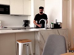 Guy cant resist such beautiful girl and pays boyfriend to nail her