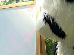 美人, カワイイ, ハードコア, アウトドア, ペニスバンド