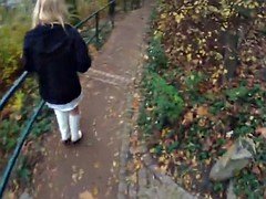 Pickedup babe banged in the public