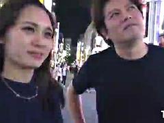 Amateur, Asiatique, Sucer une bite, Petit ami, Grossier, Japonaise, Coréenne, Plan cul à trois