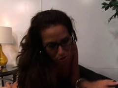 High Heels Milf Gets Cum in Mouth during a Dirty Office