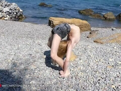 Day at the sea with contortion star Tatjana