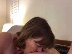 Granny Carmen Angel: Hot Amateur MILF Deep Throat Blowjob in Lingerie - Homemade 4K Porn