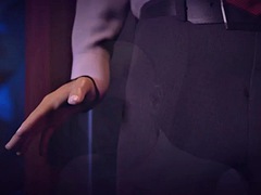 3d, 美女, デカチン, フェラチオ, 浮気する, 手コキする, 旦那, 三人