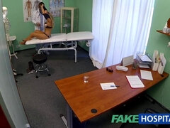Blonde Dizzy gets creampied by her sneaky doctor in fake hospital