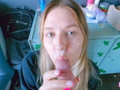 Amateur, Sucer une bite, Tir de sperme, Faciale, Mère que j'aimerais baiser, Maman, Belle mère, Serré