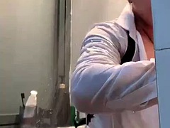 Chinese boy in the shower does not cum