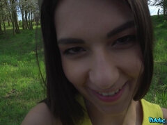 Amateur, Sucer une bite, Queue, Robe, De plein air, Public, Fessée, Serré