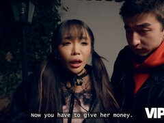 Sakura, the kawaii tourist, gives a POV blowjob to a stranger while her BF watches in awe