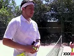 Jaw-dropping summer camp tennis sluts