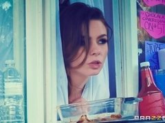 美女, デカパイ, フェラチオ, 食べ物, ハードコア, Hd, 生徒, ティーン
