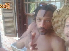 デカ尻, ブロンド, フェラチオ, 茶髪の, ラティーナ, オージー, 現実, タトゥー