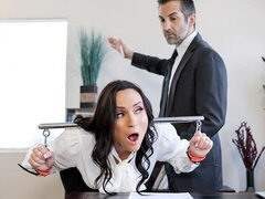 デカ尻, デカチン, デカパイ, フェラチオ, 茶髪の, バック, 淫乱熟女, オフィス