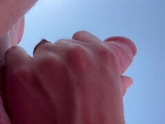 Amateur, Playa, Corridas, Pajear, Hd, Al aire libre, Pov, Público