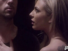 Dahlia Sky opened her tight bottom for a huge and hard penis