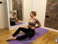 Stepsister Needed help during Yoga but
