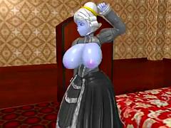 Anal, Gros seins, Sucer une bite, Hard, Nénés