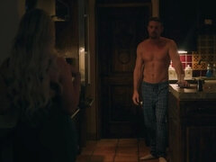 デカ尻, デカパイ, ブロンド, フェラチオ, Hd, なめる, 筋肉, オマンコ