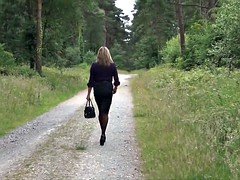 Enthousiasteling, Brits, Buiten, Secretaresse, Kousen