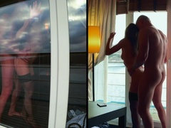 Cunnilingus, Anal, Mamada, Morena, Estilo perrito, Al aire libre, Coño, Tetas