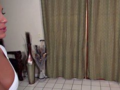 Gros seins, Sucer une bite, Brunette brune, Pov