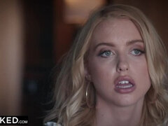 69, デカチン, ブロンド, チン, 異人種間, なめる, 馬乗り, ガリガリ