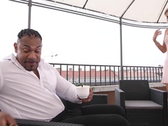 ブロンド, フェラチオ, 口内発射, ハードコア, 異人種間, キス, 下着, 自然山雀