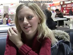 Two blonde sucking dick in a McDonald's toilet
