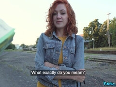 Leie, Grosse titten, Vollbusig, Natürlichen titten, Im freien, Pov, Rotschopf, Titten