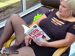 Compilatie, Rijpe lesbienne, Moeder