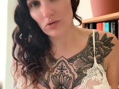 Big boobs milf masturbates with her dildo
