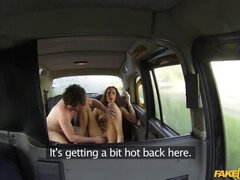 Horny Couple Fuck in the Backseat