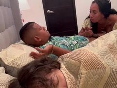 Banging a Brunette Babe Next to My Spouse, English Subtitles