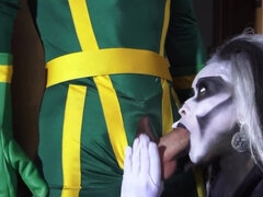 Cosplay sex involving a big cock and lustful chick