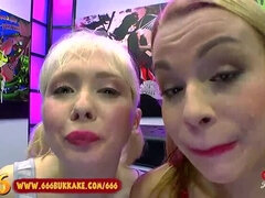 Blonde, Bukkaké, Tir de sperme, Mignonne, Faciale, Mère que j'aimerais baiser, Pisser, Avaler
