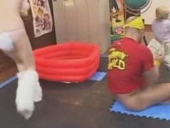 グループ, 日本人, 下着, 公共, ストッキング