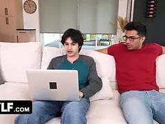 アメリカ人, デカチン, デカパイ, 中出し, 母, ラフ, 息子, 三人