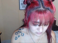 Aziatisch, Erotisch, Handbeurt, Japaans, Ondergoed, Rijpe lesbienne, Gezichtspunt, Roodharige vrouw