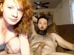 buttfuck bang-out with a big-tits redhead & double penetration on SexoWebcam.Online