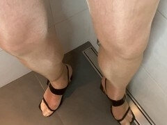 Paar, Fetisch, Deutsch, Absätze, Lingerie, Nylon, Strumpfhose, Pissen