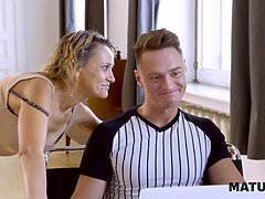 ブロンド, フェラチオ, エロ熟女, 毛深い, Hd, 熟年, オマンコ, 魅力的