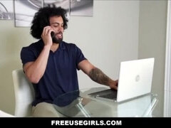 Grosser arsch, Grosser schwanz, Grosse titten, Schwarz, Blondine, Freundin, Orgasmus, Taboo