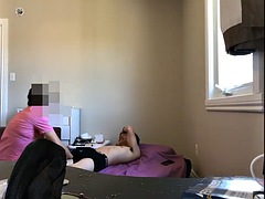 Aziatisch, Grote lul, Bruinharig, Lul, Handbeurt, Hardcore, Masseren, Monster