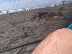 We Went To The Nude Beach And She Gave Me A Blowjob. I Cum In Her Mouth. My Sweet Milf