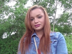 18 jaar, Sperma shot, Duits, Hardcore, Orgasme, Roodharige vrouw, Spuiten, Tiener