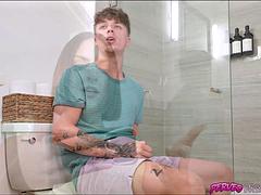 Big cock, Blowjob, Brunette, Handjob, Hd, Jerking, Teen