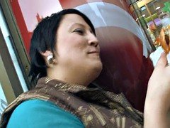 ぽっちゃり, デカパイ, 茶髪の, カワイイ, オッパイの