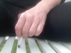 Amateur, Clitoris, Alemán, Masturbación, Mamá, Público, Fumando, Chorro